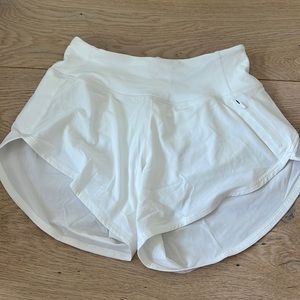 white outdoor voices shorts